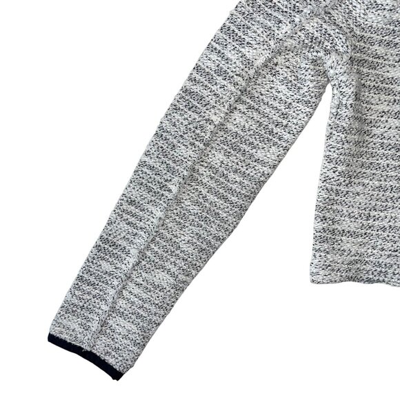 Metaphor Womens XS Tweed Knit Crop Jacket With Zipper Front & Black Trim Accents - Picture 8 of 11